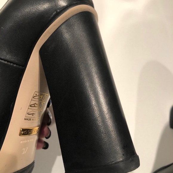 Authentic GUCCI double gold G Marmont loafer heel - Picture 2 of 8